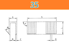 Punti metallici 35/15