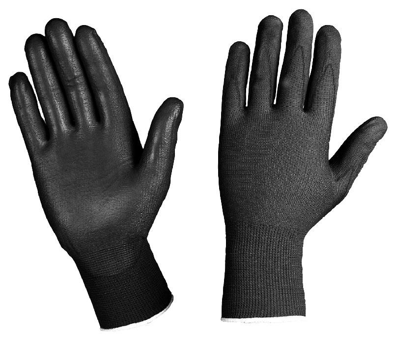 Guanto SEBA nylon spalm.pol.nero