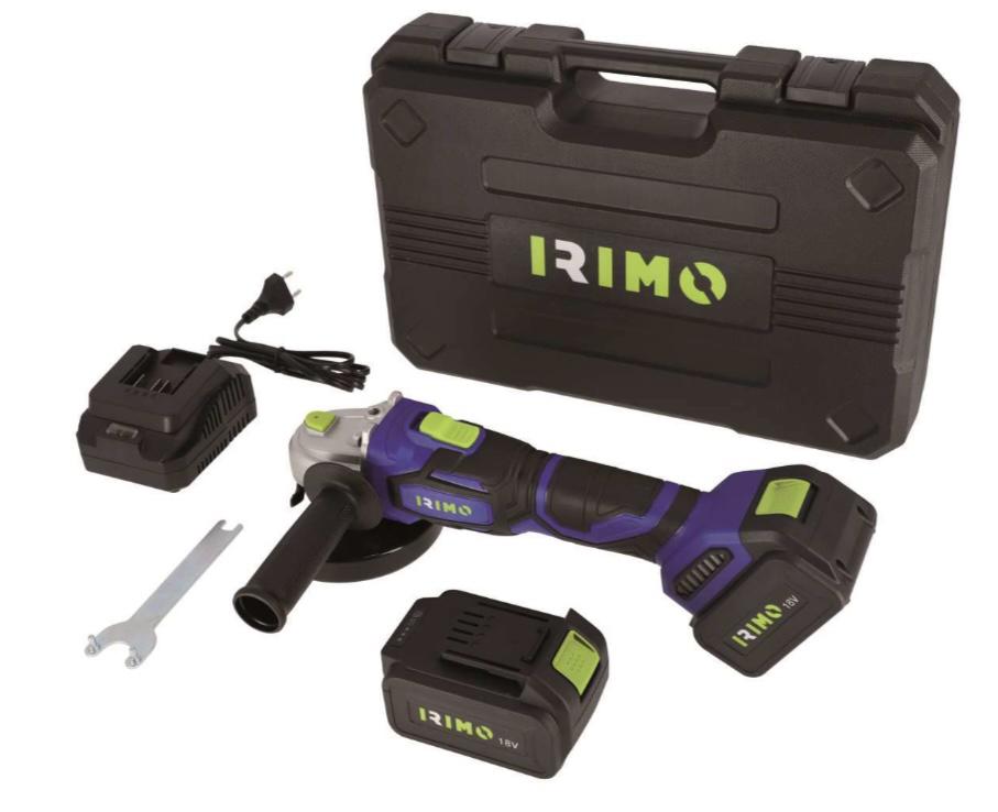 Smerigliatrice Angolare IRIMO cordless 18v